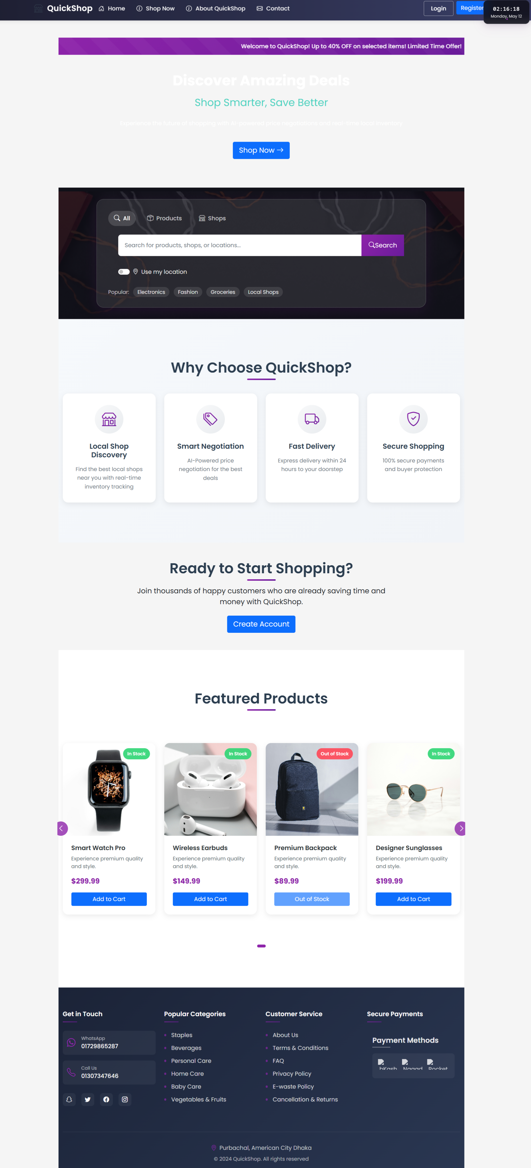 QuickShop Project